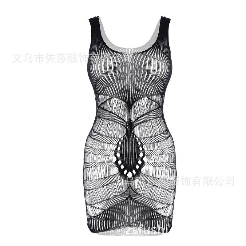 Sexy Underwear Women's Suspenders, Sexy Hollow Hip Skirt, Breast Mesh, Jacquard Perspective