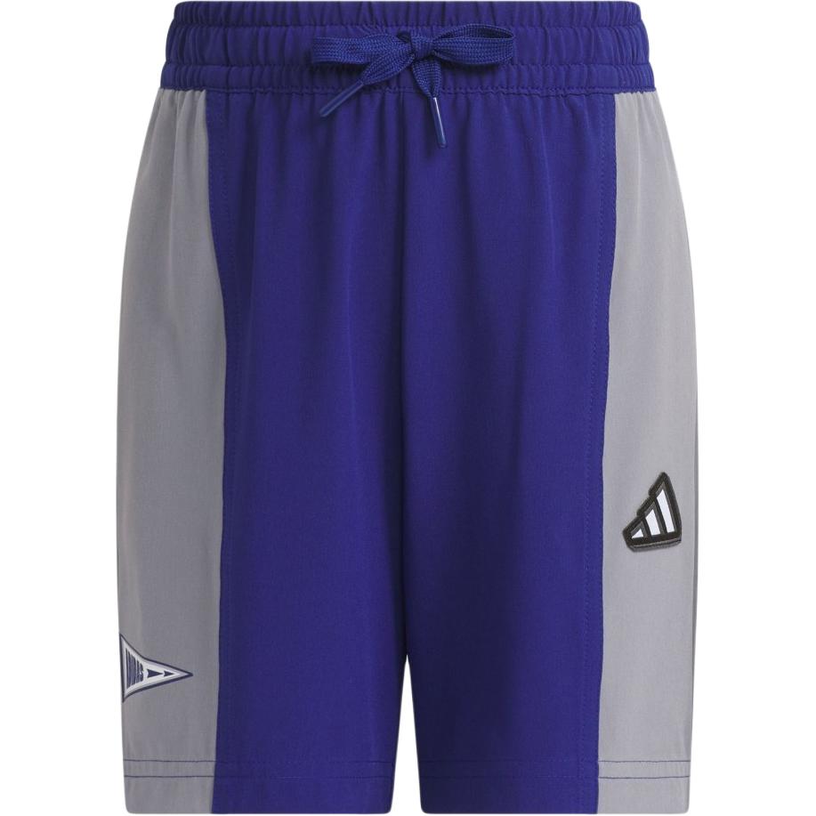 Adidas Спортивные Крутые Водоотталкивающие Повседневные Удобные Шорты-пятиточки Детские шорты Победно-синий Светло-серый JM3436 104