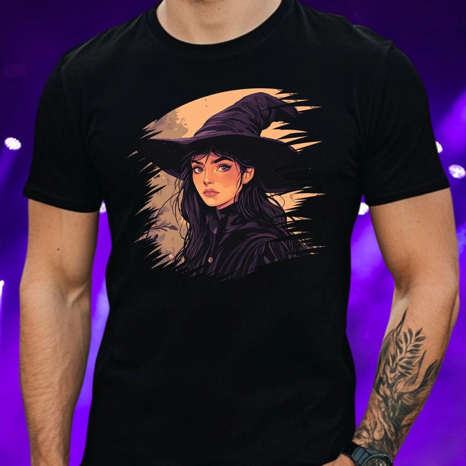 T-Shirt Herren Hexe Motiv Baumwolle Größe S bis 5XL M