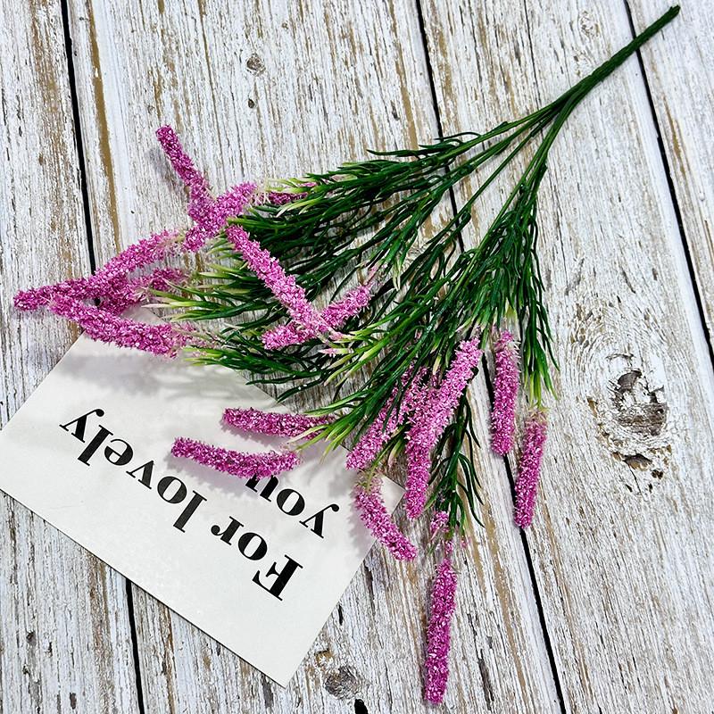 Bouquet Lavender Simulated Artificial Plastic Artificial Flower For Indoor Decor
