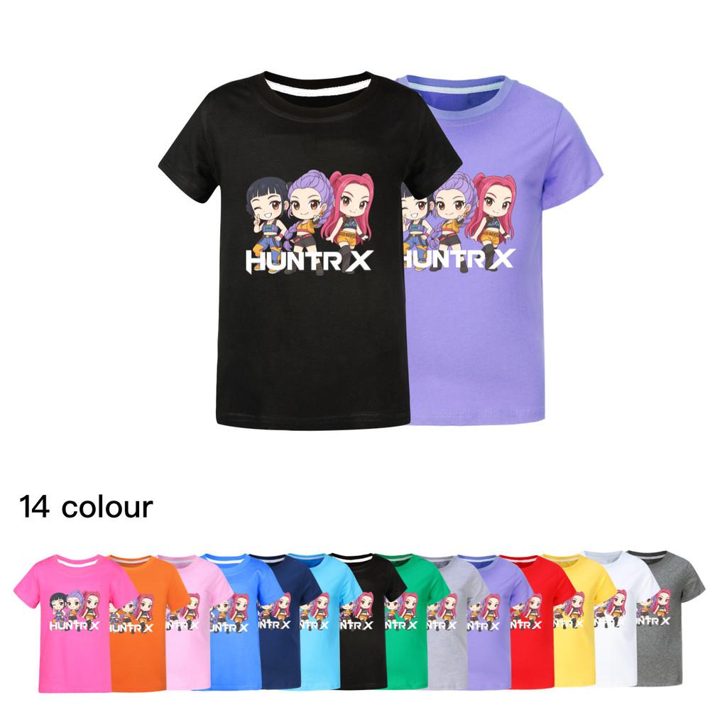 5015 Kids Girls Boys Rumi Mira Zoey Print Casual Cotton Short Sleeves T-Shirt