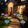7 Head Solar Lily Lights Outdoor Waterproof Landscape Lamp for Courtyard Lawn Garden Christmas Decoration Solar Flower Landscape