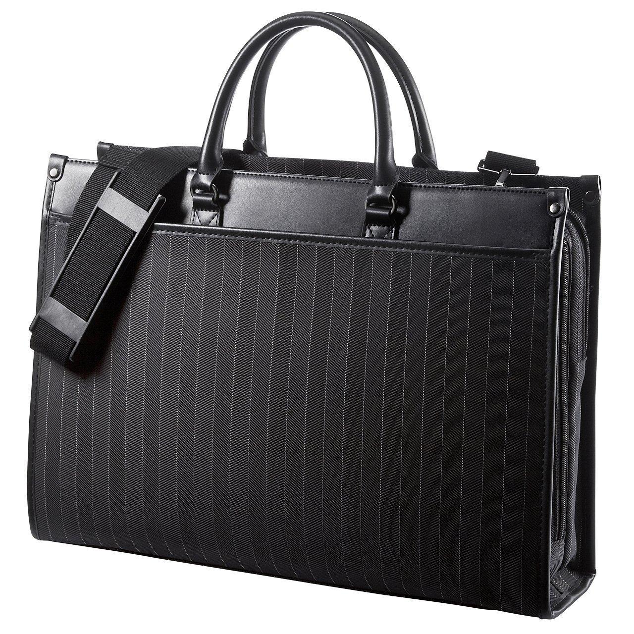 

Sanwa Direct Деловая сумка Двойного размера Сумка через плечо для поездок на работу 200-BAG088 чёрный