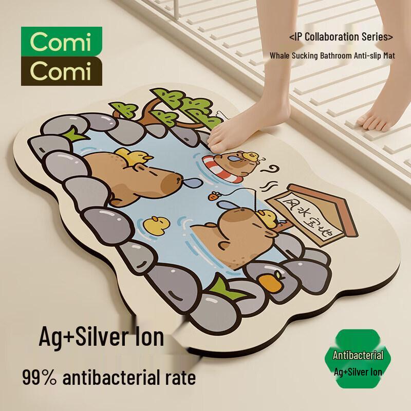 COMICOMI Cartoon Absorbent Non-Slip Bathroom Mat 40x60cm