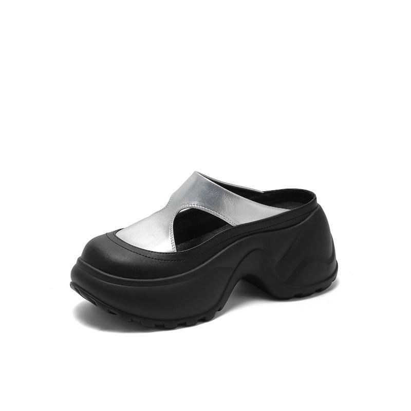 Platform sandals women's 2025 summer new sandals heightening bag head slippers super fairy super fire genuine explosion high value