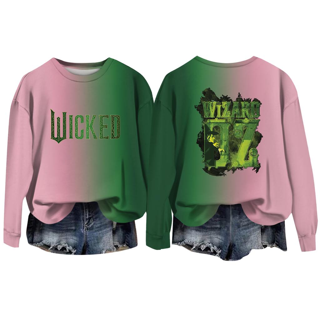 Women's Casual Round Neck Long Sleeve Valentine's Day Printed Pullover Top