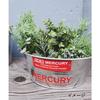 Keystone Mercury Tin Tub Bucket, 29.5 X 29.5 X 12cm, Galvanized White, ME047236