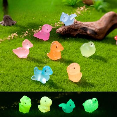 Micro-landscape Glow-in-the-dark Dinosaur Animal Ornament Moss Gardening Diy Decorative Accessories Tabletop Ornament