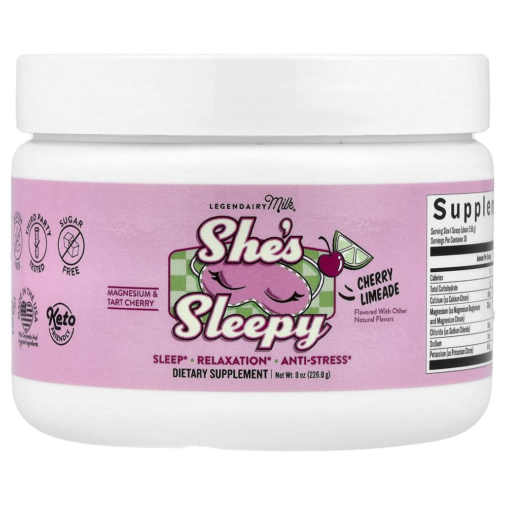 Legendairy Milk She's Sleepy, Cherry Limeade, 8 Oz (226.8 G)