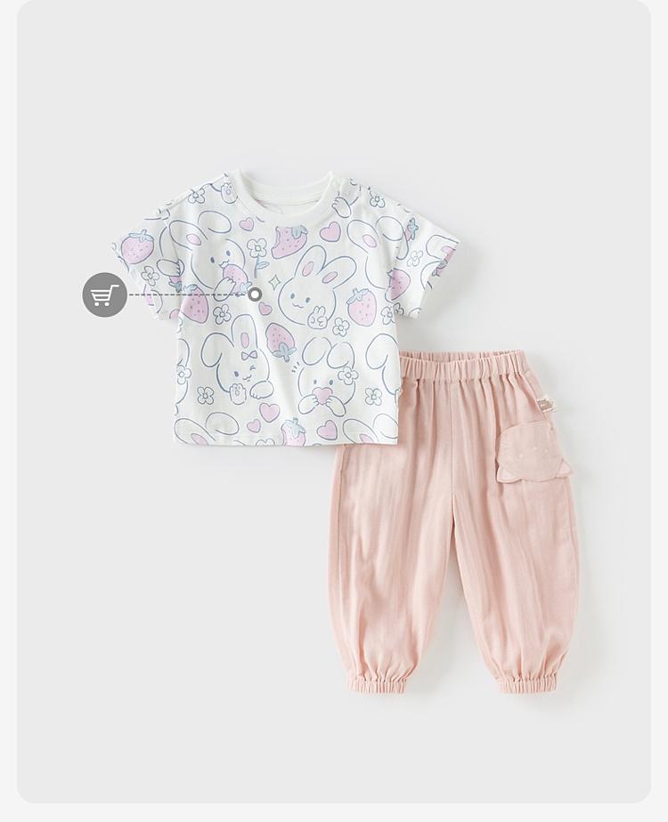 David Bella children's pants summer clothes boys' moisture absorbing quick drying leg binding pants girls' antibacterial gauze pants