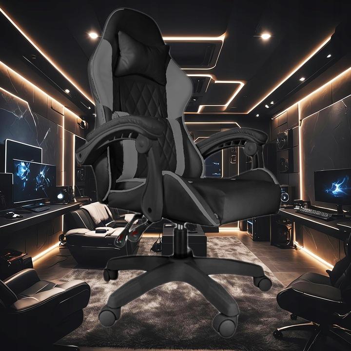Fg-Prs-M-012 Fotel Gamingowy Prestige, Welur, Biurowy, Masaż, Game Extreme
