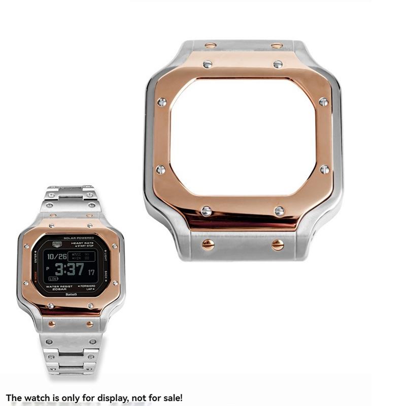 

Персоналізована модифікація ремінця DW5600 для Casio G-SHOCK DW-5600 GW-B5600 Корпус з нержавіючої сталі Браслет Ланцюжок для годинника Оболонка 5600 series