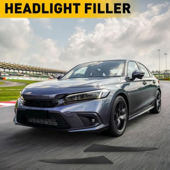 2x Augenlid Scheinwerfer Zierleiste Unten Füllabdeckung Für -2024 Honda Civic