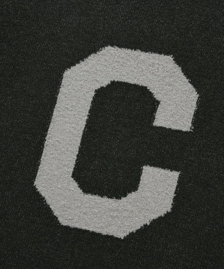 COVERNAT Big C Logo Knit Dark Gray
