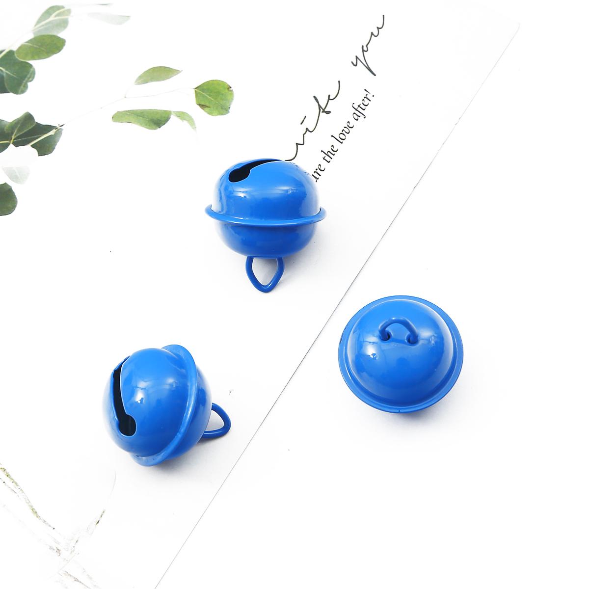 

10 шт. богатые и красочные железные колокольчики, подвески, рождественские колокольчики, бусины, украшения для вечеринки, подвески, поделки, аксессуары ручной работы синий