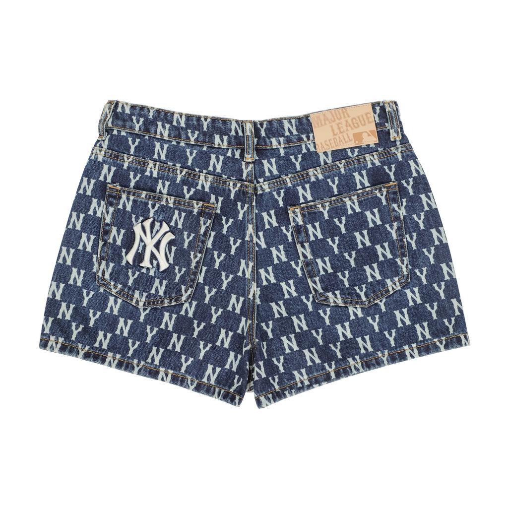 New MLB Denim Shorts Women's Dark Blue 3FDPM0123-50BLS