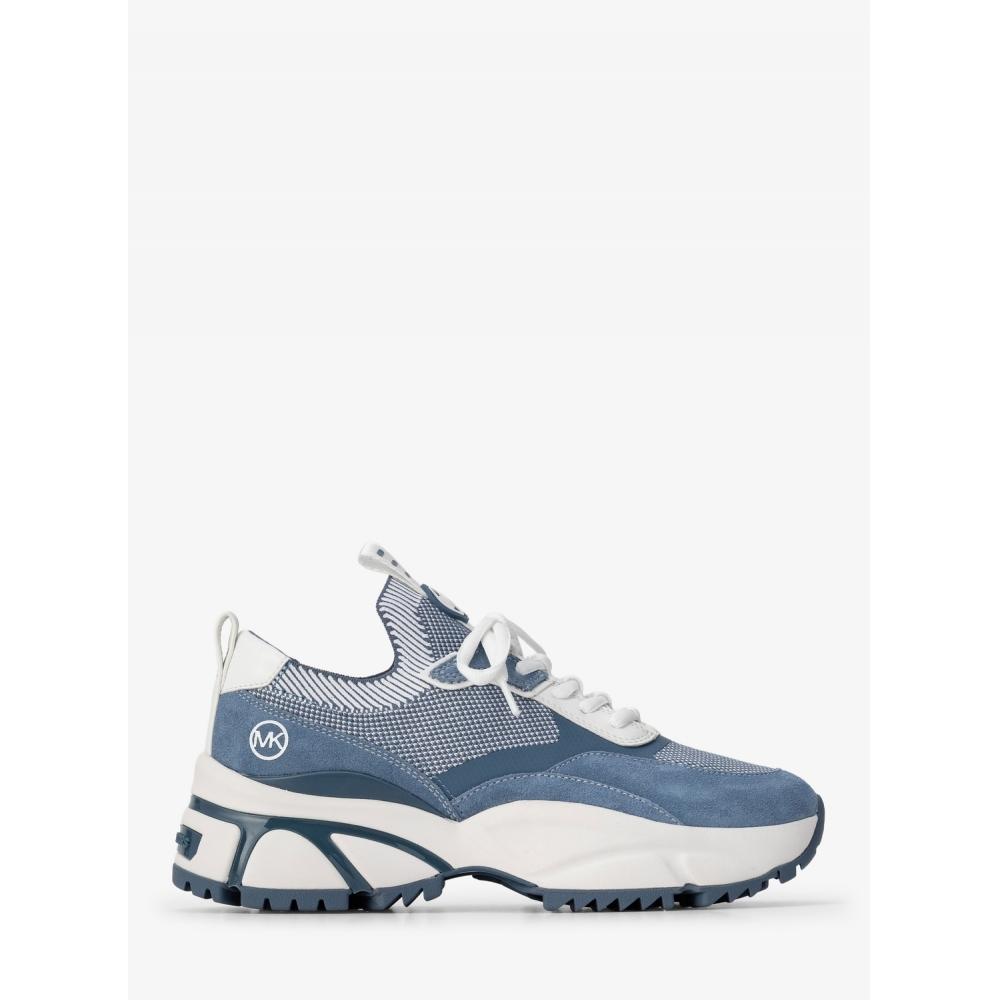 Michael Kors Darius Knit Sneakers Denim 44s5drfs2d461