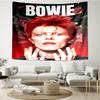 David Bowie Print Tapestry, Backdrop, Easy Setup, Ideal for Bedroom, Office & Living Room, with Aesthetic Wall Hanging Decor.