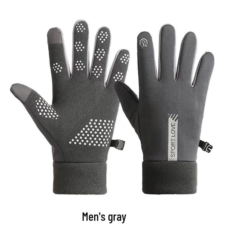 

Ветрозащитные перчатки на флисовой подкладке: Нескользящие, сенсорные, теплые перчатки для велоспорта и вождения для женщин и мужчин One Size