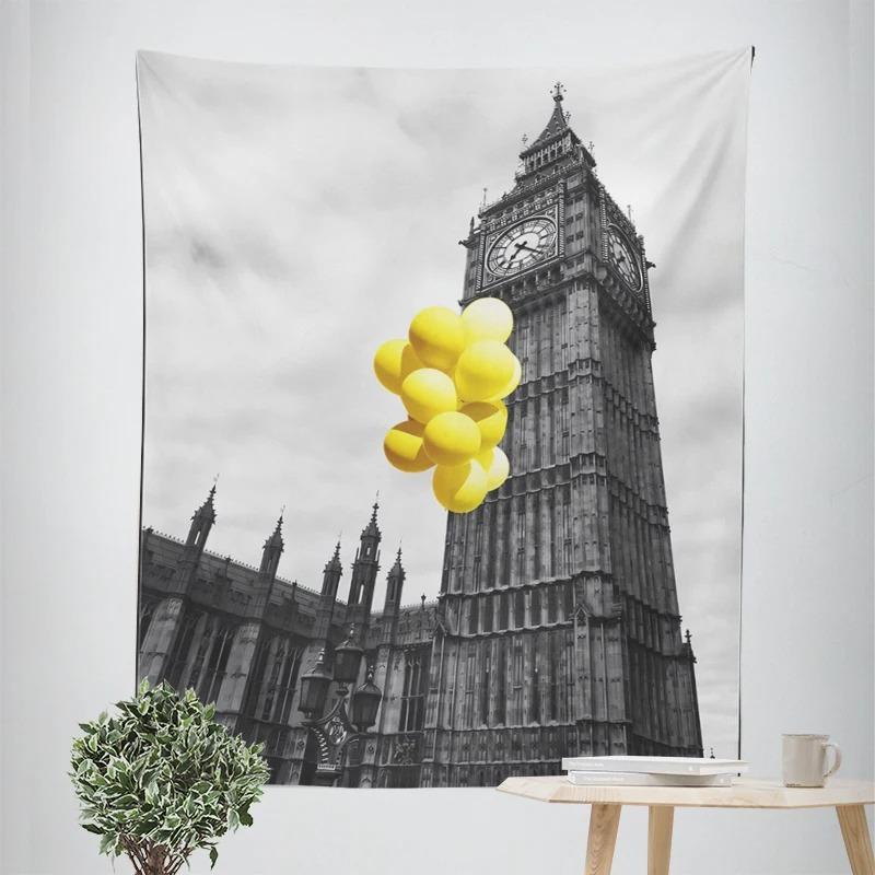 

Креативный декоративный гобелен в серо-белых тонах для украшения стен дома, офиса, гостиной, гобелен 100x75cm