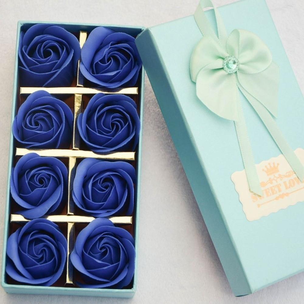 8pcs Mix Color Scented Soap Rose Floral Scented Simulation Rose Rose Flower Petal Artificial Scented Rose Flower