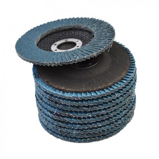 20 Pcs 4-1/2"×7/8" 40 Grit Premium Zirconia Flap Disc Sanding Grinding Flap Disc