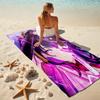 1pc Genshin Impact Beelzebul1 Beach Towel, Comfortable and Thick, and Swimming/Bath/Picnic/Camping Towel, Suitable for Seaside Beaches