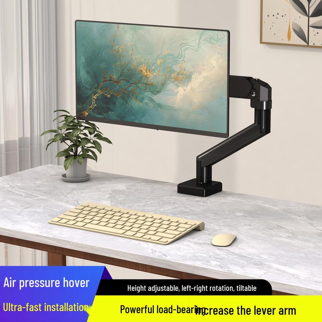 Adjustable Clip-On Desktop Monitor Stand with 360° Rotation