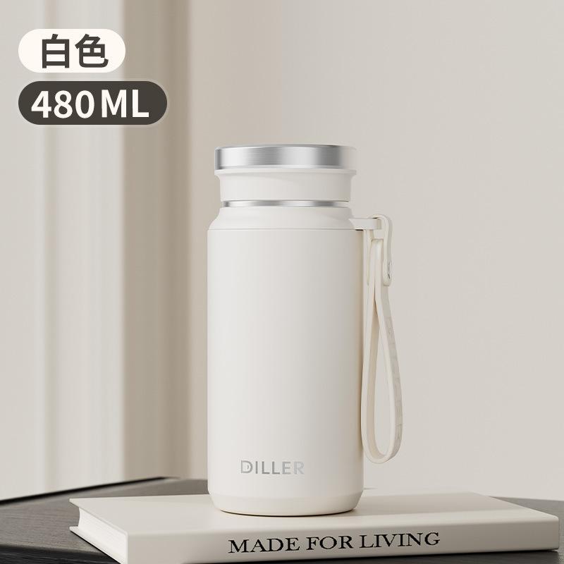 Water bottleDILLER Tea Insulation Kettle Large Capacity Stainless Steel Kettle Outdoor Insulation Water Cup Warm Kettle