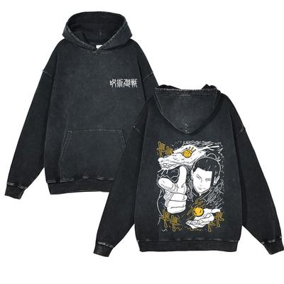 Anime Jujutsu Kaisen Geto Suguru Imprimeu Amuzant Hanorac Bărbați Femei Hanorace din Bumbac Mărimi Mari Streetwear Harajuku Hanorac Vintage