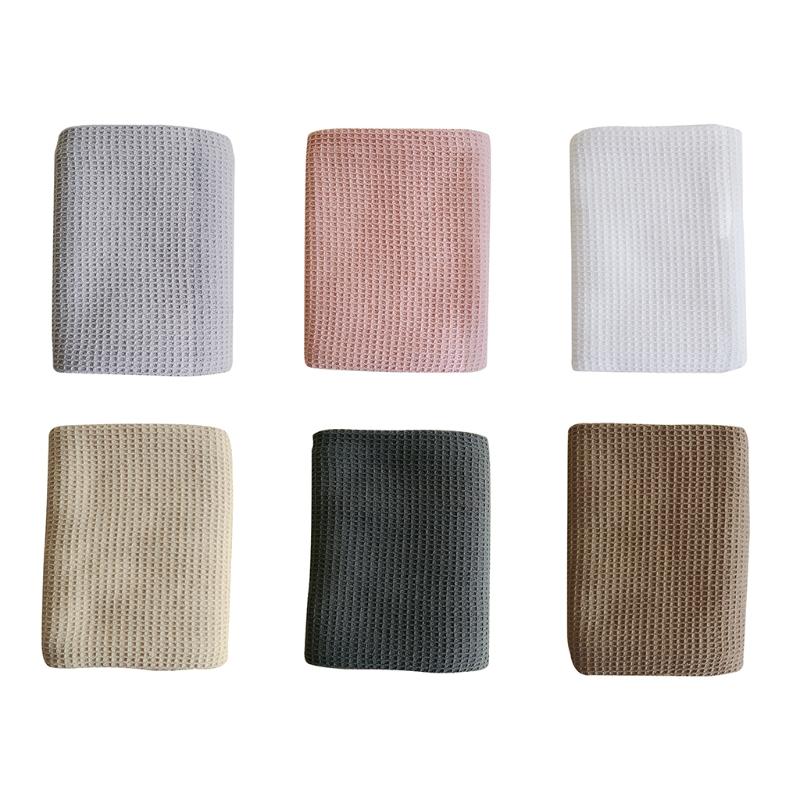 Absorbent Square Cotton Kitchen Towel Textured Dish Drying Cloth For Home Dining Use