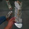 Large size rhinestone sandals women's 2025 new summer one-word flat-bottomed butterfly rhinestone sandals wish2025
