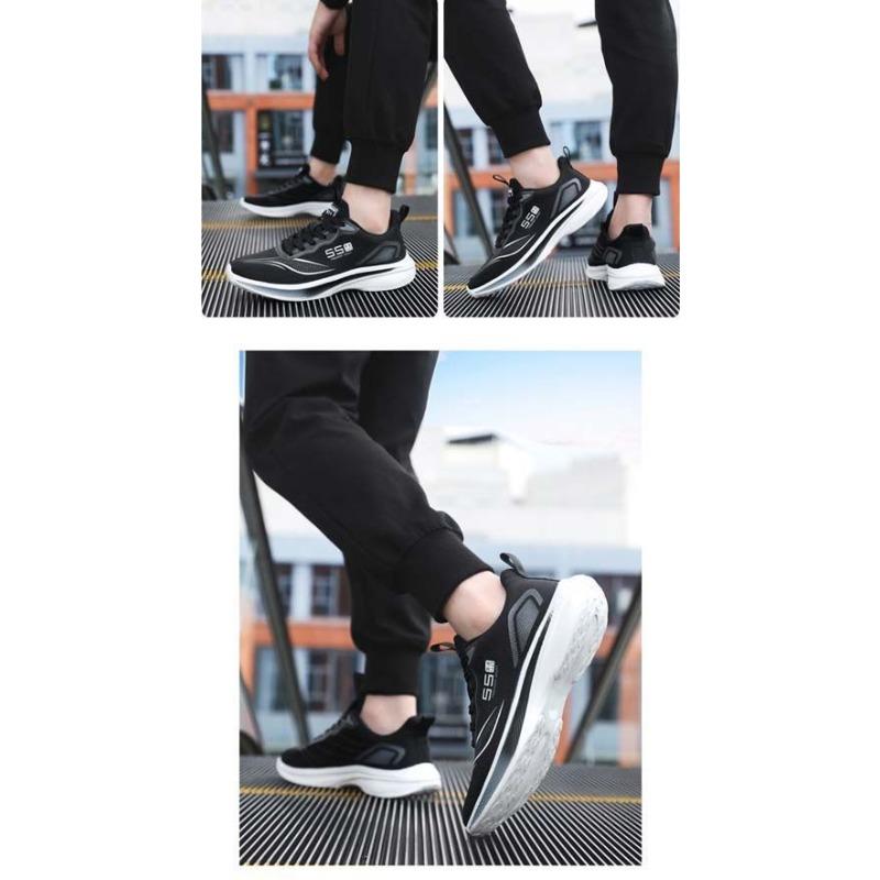 Men's Sports Shoes, Breathable Mesh Upper, Wear-resistant Casual Shoes, Trendy Running Shoes for Teenagers.