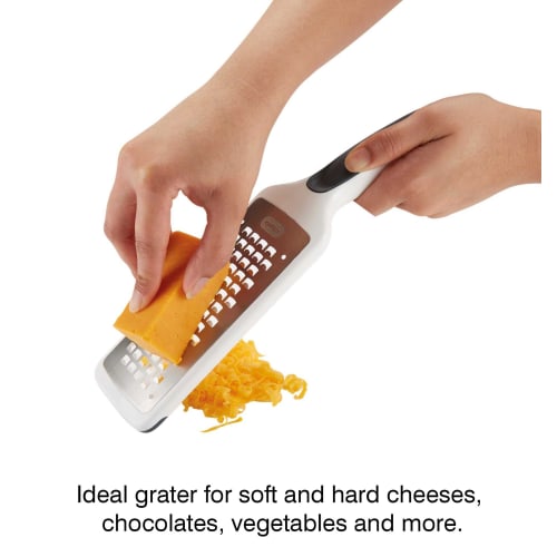 Zyliss Smoothglide Coarse Grater, Red, 8 x 9.5 x 36 cm