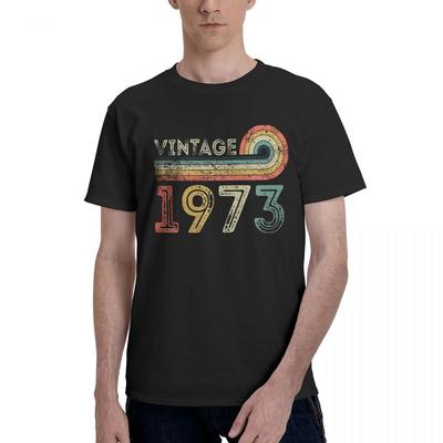 1973 50th Birthday Born In 1972 100 Cotton Casual Breathable Confortable Anime Mens TShirts Funny Gift