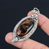Mahogany Obsidian Stone 925 Sterling Silver Daughter Trendy New Pendant Jewelry