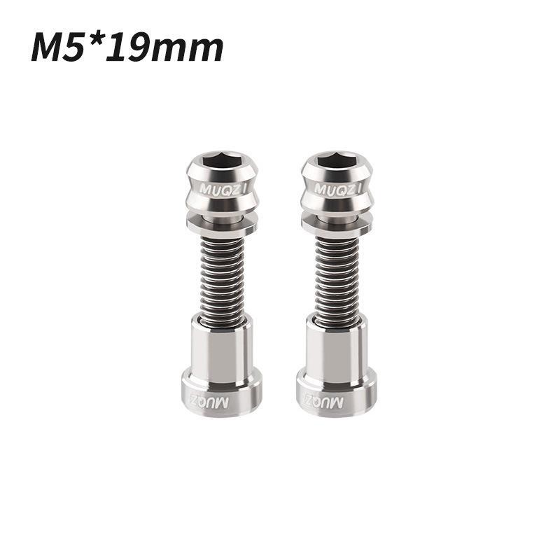 1/2Pcs Titanium Bolt M5X17Mm M5X19Mm Bicycle Nut Titanium Alloy Stem Bolts Road Folding Bike Screw Accessories