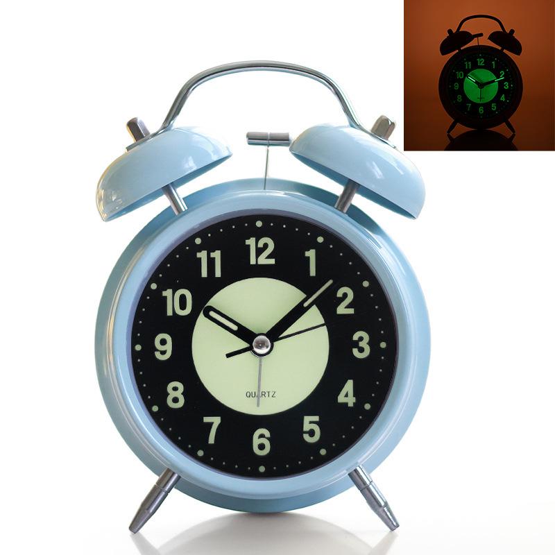 Super høyt metallklokkevekkerklokke for tunge sviller - Student- og barnerom Essensiell mekanisk urvibrering