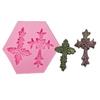 Silicone Cross Mold Fondant For DIY Baking Pastry Art Candy Clay Cake Decorating Chocolate Tool