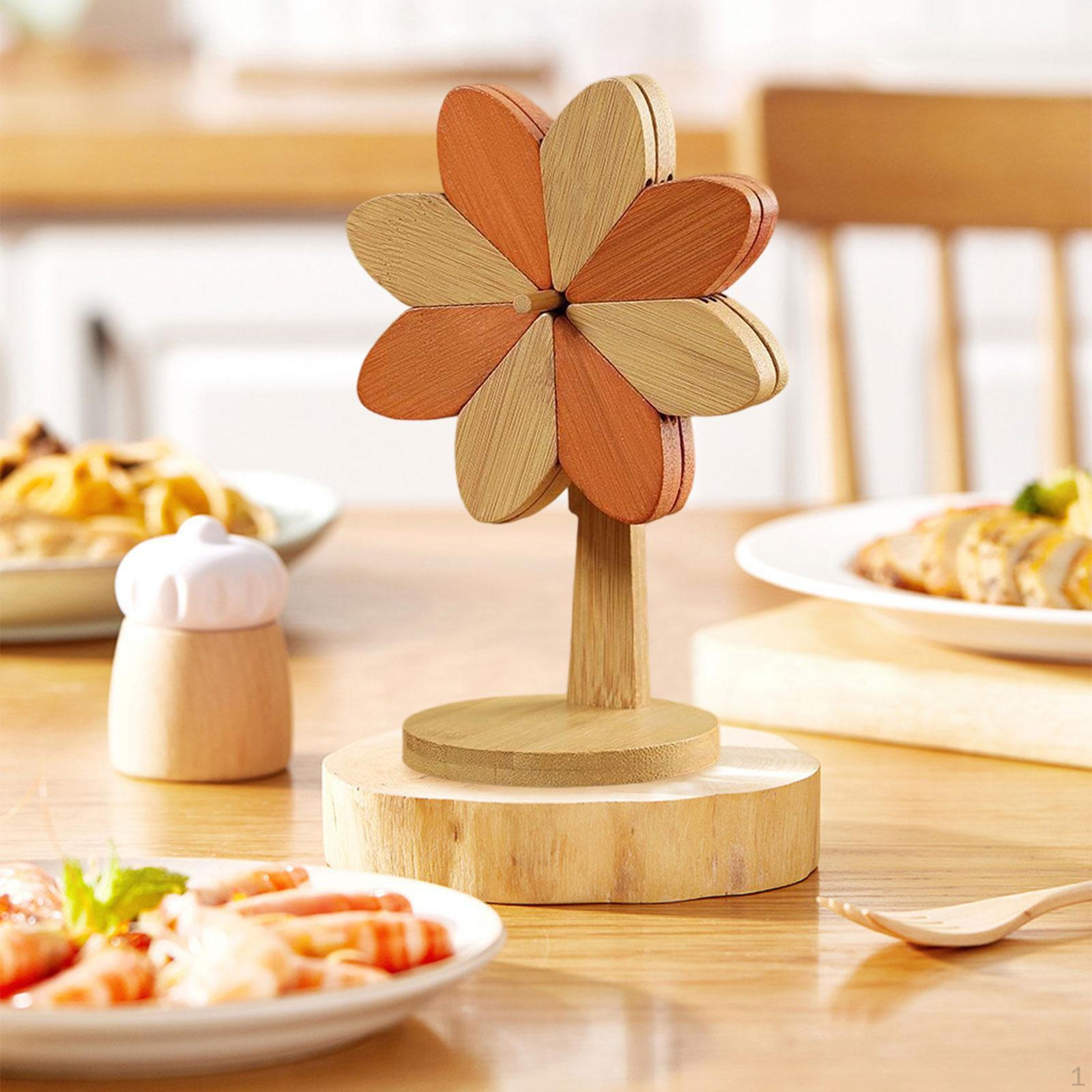 

Теплоизолированные подставки для напитков Защита стола Посуда Термостойкая Вертушка Декоративная с подставкой with 3 Coasters