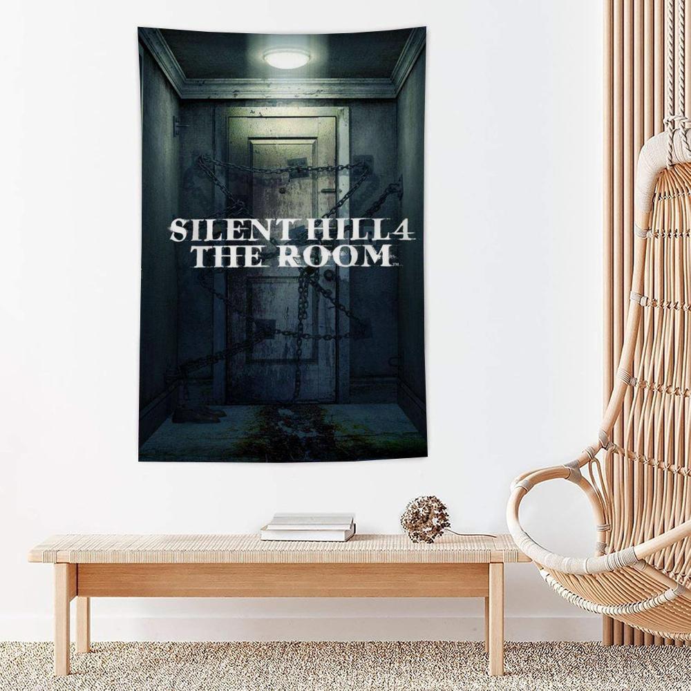 Game SSilent Hill Tapestry Microfiber Wall Hanging For Bedroom Living Room Decor Outdoor Festival Garden Bar Background