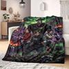 Resident Evil Vivid Print Flannel Blanket, Cartoon Character Bedding, Warm Home Decor for Chairs, Portable Picnic_LIAN