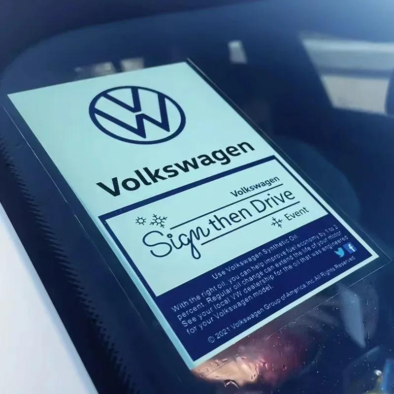 2025 Heiße JDM Statische Auto-Scheibenaufkleber Für Volkswagen Golf MK6 MK7 Passat Polo T5 Magotan Touran Scirocco Dekorative Embleme