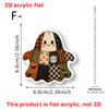 Halloween Cute Ghost Doll-shaped Acrylic Bag Keychain Pendant Decoration for Holiday Decoration Items