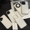Advanced Minimalist White Large Hole IMD  Phone Case For For Iphone 17 AIR 16 15 14 13 12 11 Pro Max Y2K Clear Black Cover