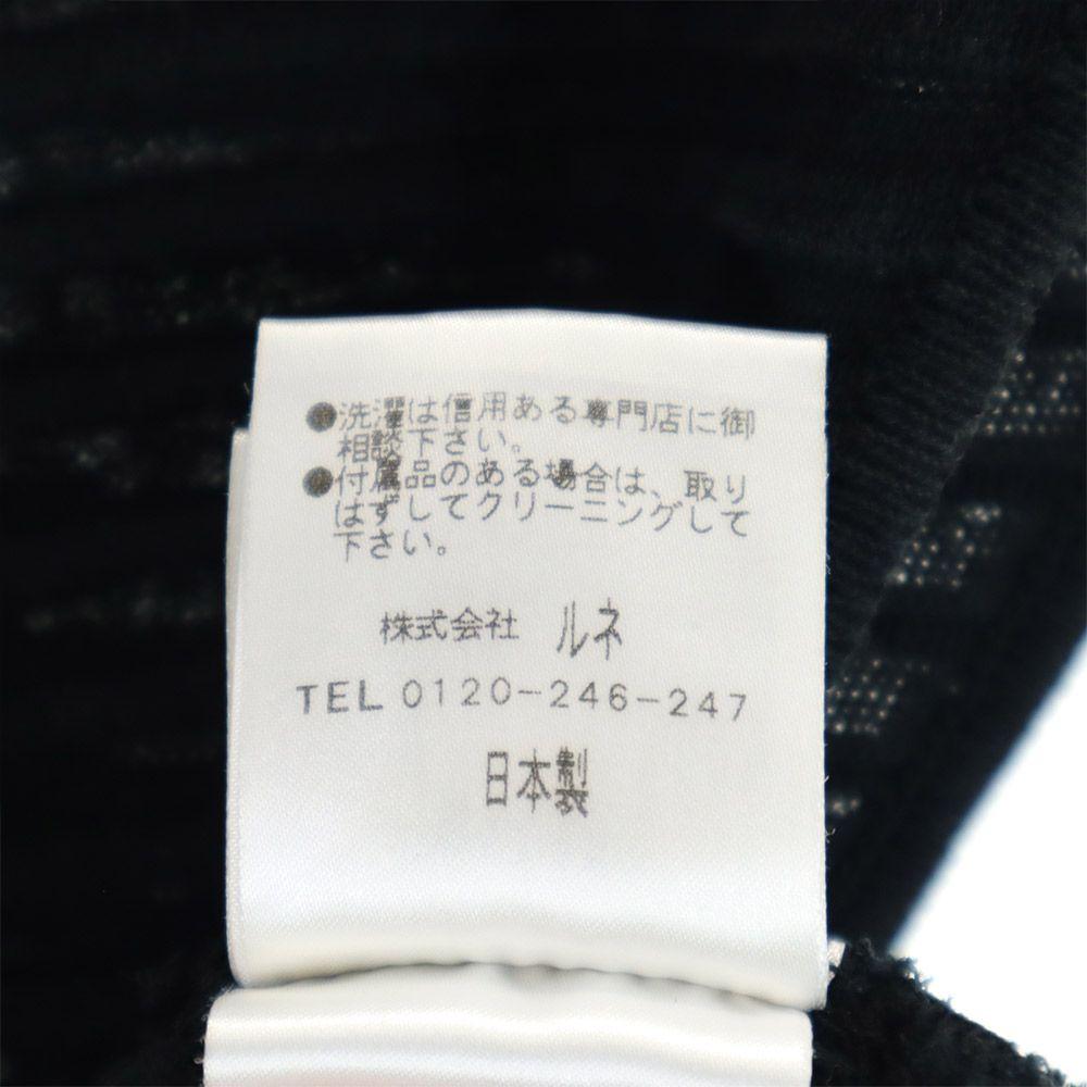 Rene With collar Knit vest 36 Black x white Women Used