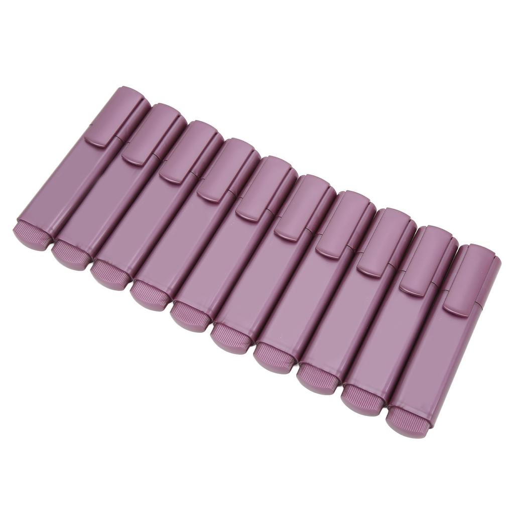 10 Pcs Highlighters Cool Glitter Pastel Metallic Purple Highlighter Unscented Markers for Students
