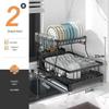 ZISIZ Kitchen Double-Layer Dish Drainer