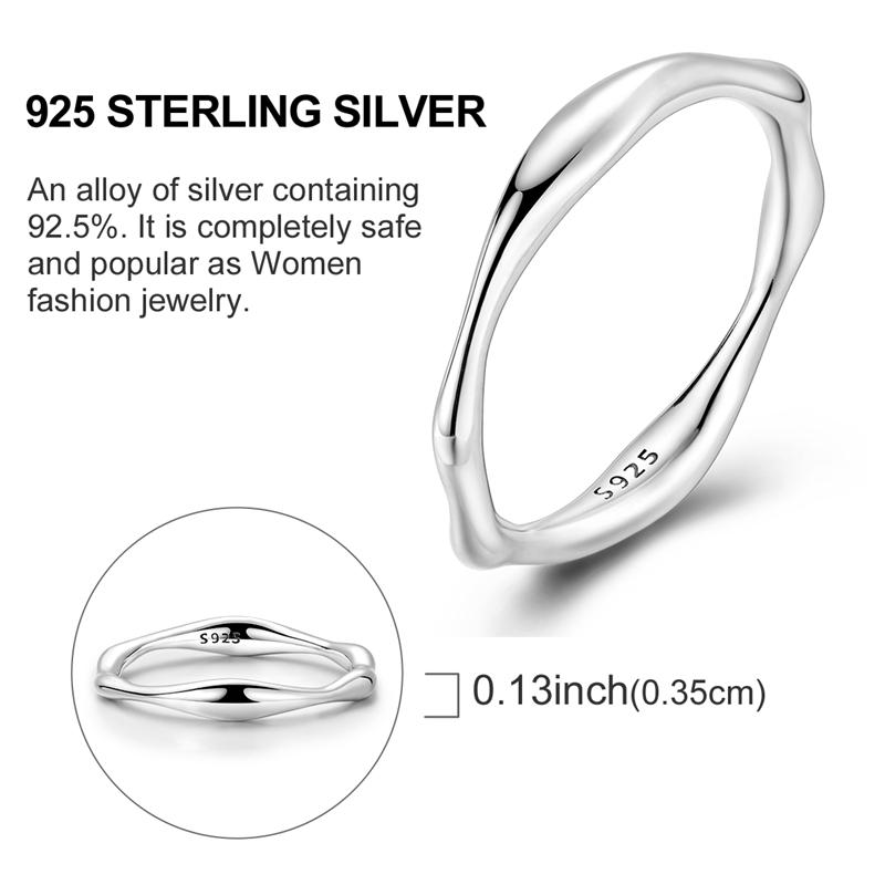 Silver Plated Sparkling Love Rings Zircon Winding Line Geometric Rings For Women Engagement Jewelry Anniversary Gift