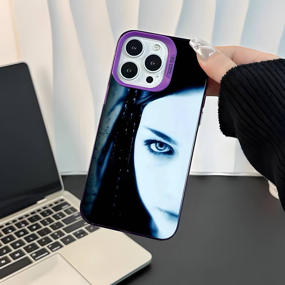 Evanescence Эми Ли Для iPhone 17,16,15,14,13,12,11,Mini,Pro,E,SE4,XS,MAX Фиолетовый Конфетный Матовый Чехол iPhone14ProMax